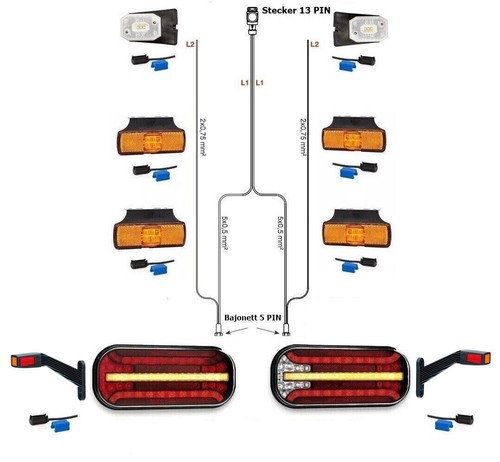 Led rückleuchten set - led,