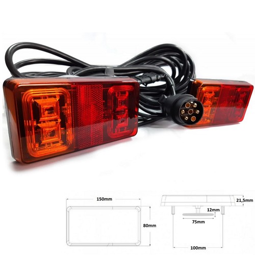 Led rückleuchten set polig - led,